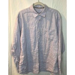 Tommy Bahama Lilac 100% Linen Shirt - Size L‎